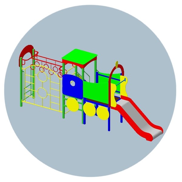 Игровой комплекс ИК-35 Паровозик 2