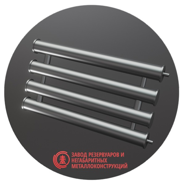 Регистры отопления четырехрядные РСП-4x159x4.0-3000 мм